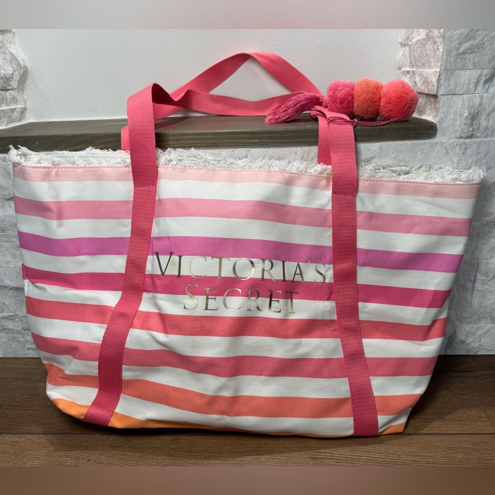 Victoria's Secret Multicolor Striped Tote